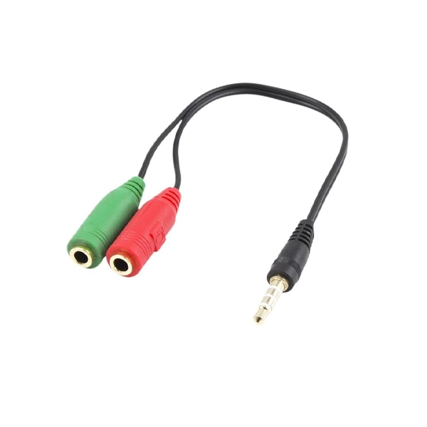 Cable auxiliar plug 3,5 mm 2 jacks